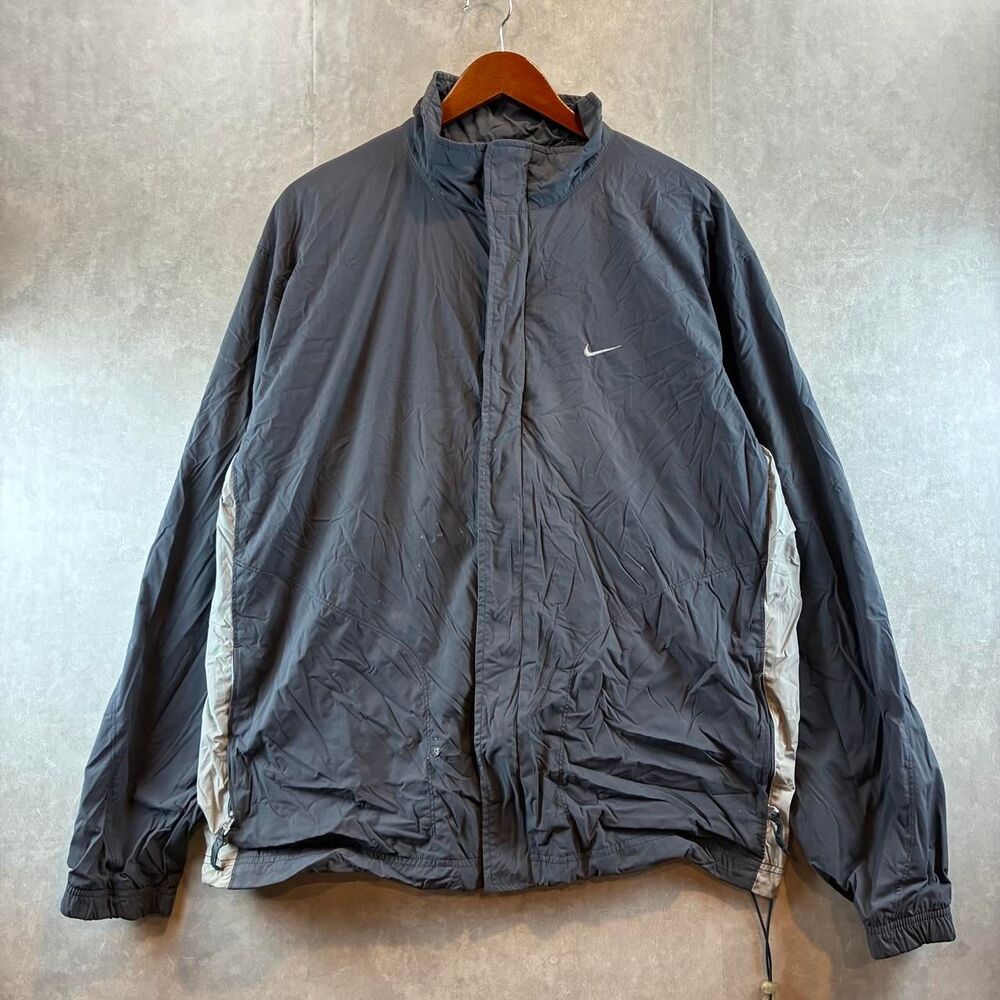 Nike Men's Grey and Navy Jacket
